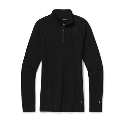 Smartwool Women's Classic Thermal Merino Base Layer 1/4 Zip - Black