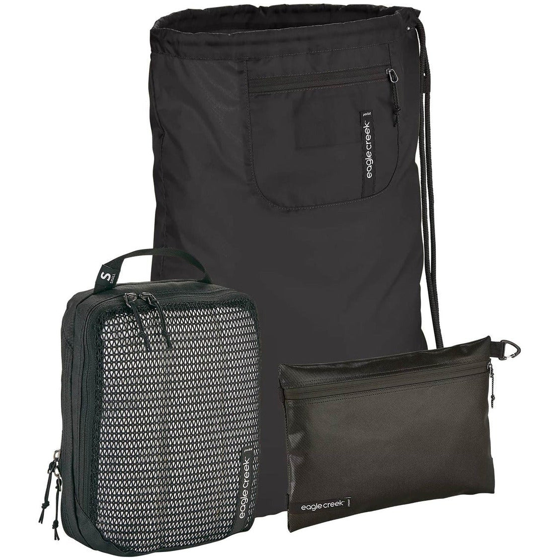 eagle creek mini black and grey backpack Eagle Creek Pack-It Containment Set Black