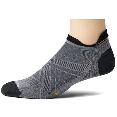 Smartwool Run Zero Cushion Low Ankle Socks - Light Gray