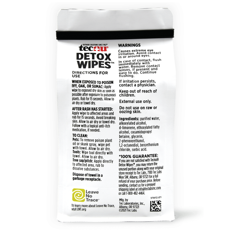 Tecnu Detox Wipes (12 pack)