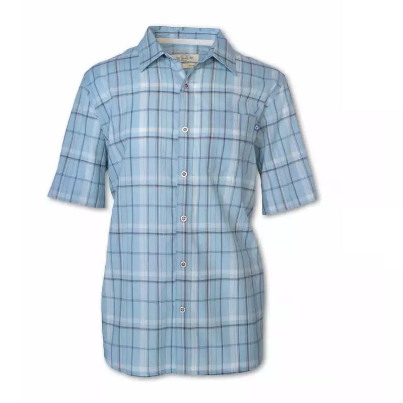 Light Blue Madras Plaid Shirt