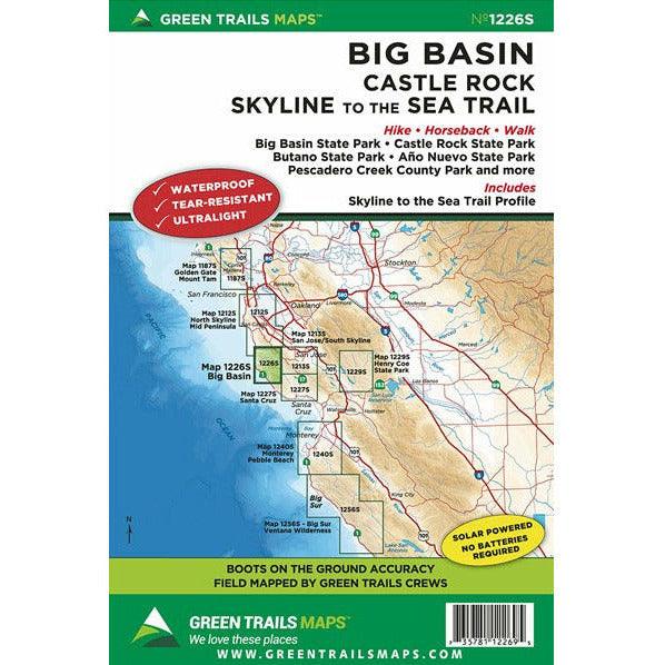 Big Basin, CA No. 1226S (Green Trails Maps)