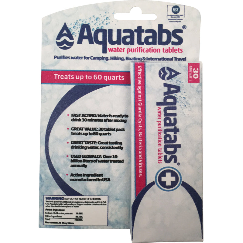 Aquatabs Chlorine Dioxide Tablets 30 pack