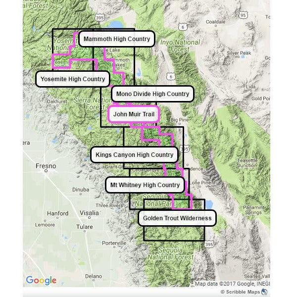 John Muir Trail Map Pack