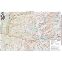 Kearsarge Pass and Rae Lakes Loop Trail Map