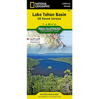 National Geographic Maps Lake Tahoe Basin Map [US Forest Service]