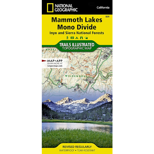 Mammoth Lakes, Mono Divide Map [Inyo and Sierra National Forests]