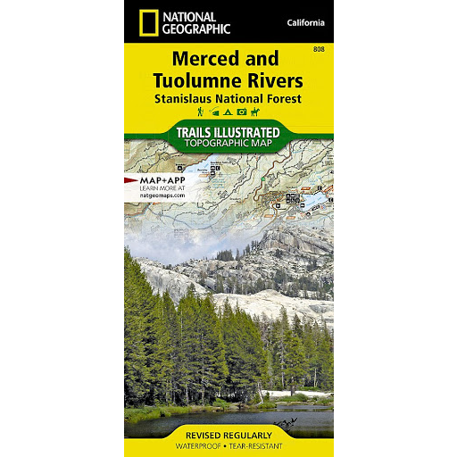 Merced and Tuolumne Rivers Map [Stanislaus National Forest]
