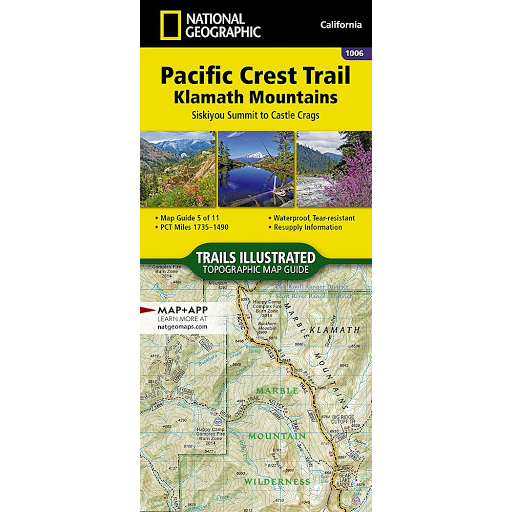 Pacific Crest Trail: Klamath Mountains Map Siskiyou Summit to Castle Crags