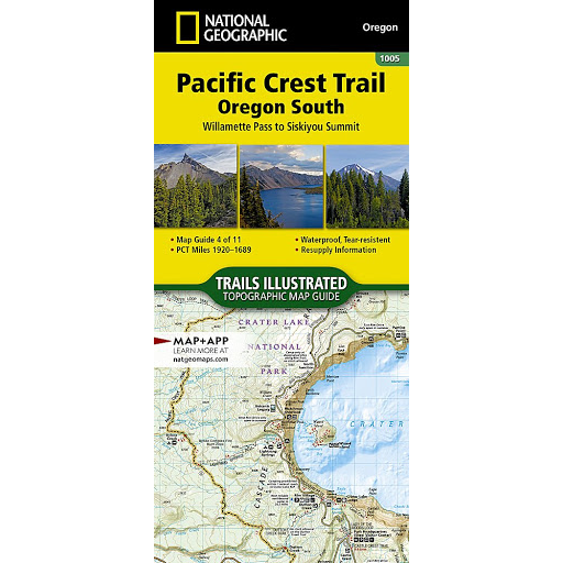 Pacific Crest Trail: Oregon South Map Willamette Pass to Siskiyou Summit