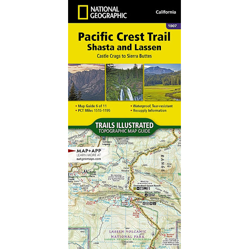 Pacific Crest Trail: Shasta and Lassen Map [Castle Crags to Sierra Buttes]