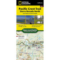 National Geographic Maps Pacific Crest Trail: Sierra Nevada North Map [Sierra Buttes to Devil's Postpile]