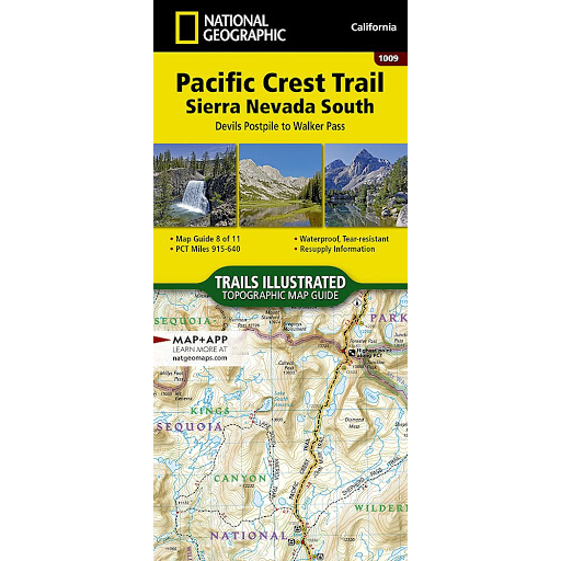 Pacific Crest Trail: Sierra Nevada South Map [Devil's Postpile to Walker Pass]