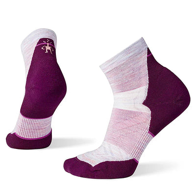 Smartwool Women's Run Targeted Cushion Ankle Socks - Purple Eclipse