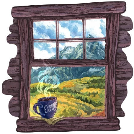 Wilderness Through A Window Sticker