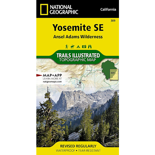 Yosemite SE: Ansel Adams Wilderness Map