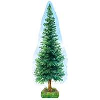Sticker Art Chilling on a Fir Tree Sticker