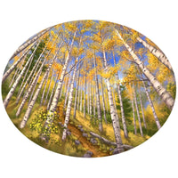 Sticker Art Hike Through Aspens Sticker
