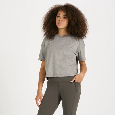 Vuori Women's Energy Tee (VW1011) - Heather Grey