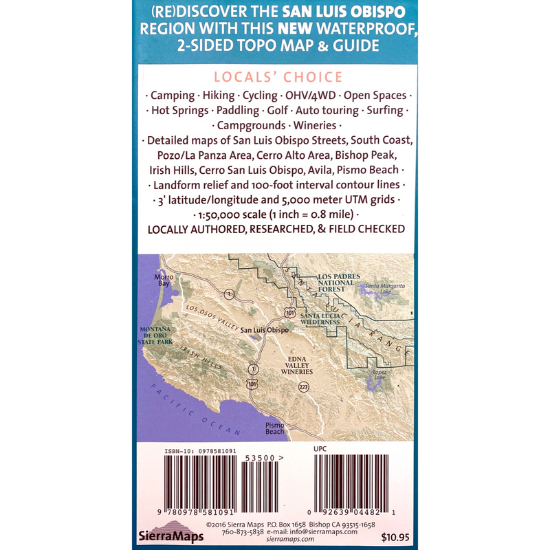 S.L.O. Rec Map - San Luis Obispo Region Recreation Map 2016