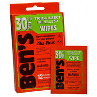Ben's 30 Tick & Insect Repellent Wipes