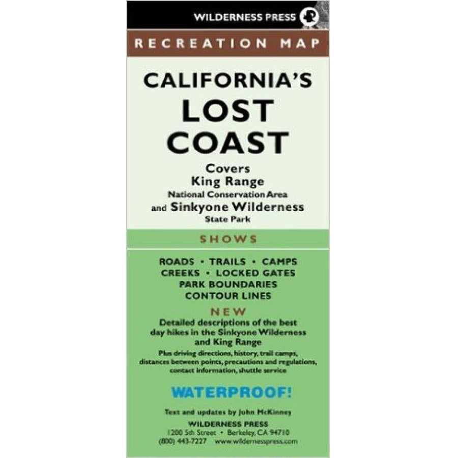 California's Lost Coast Recreation Map (3rd edition)
