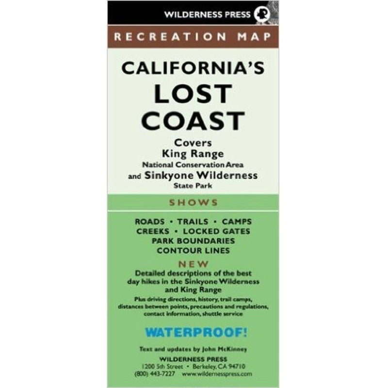 California's Lost Coast Recreation Map 3rd edition