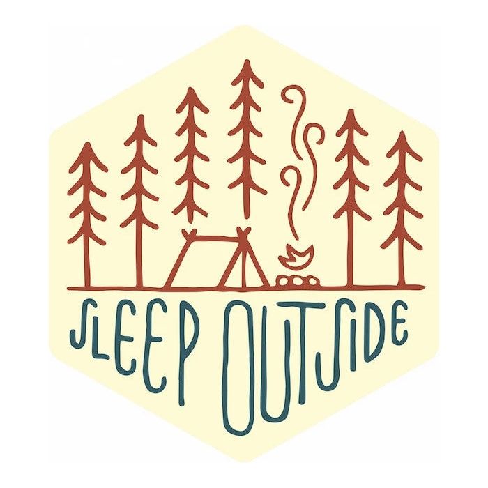 Sleep Outside Sticker