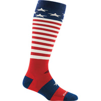 1846 Kids Captain Stripes Over-the-Calf Lightweight Ski & Snowboard Sock